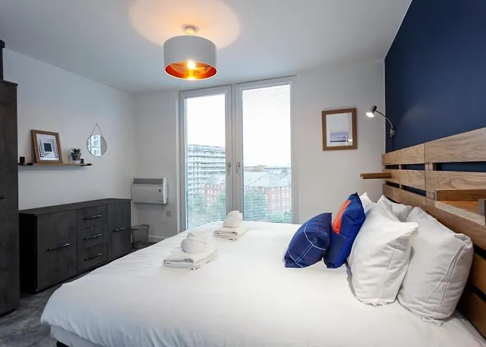 Modern 2 Bed Flat 5min To Old Trafford Stadium Apartmán *