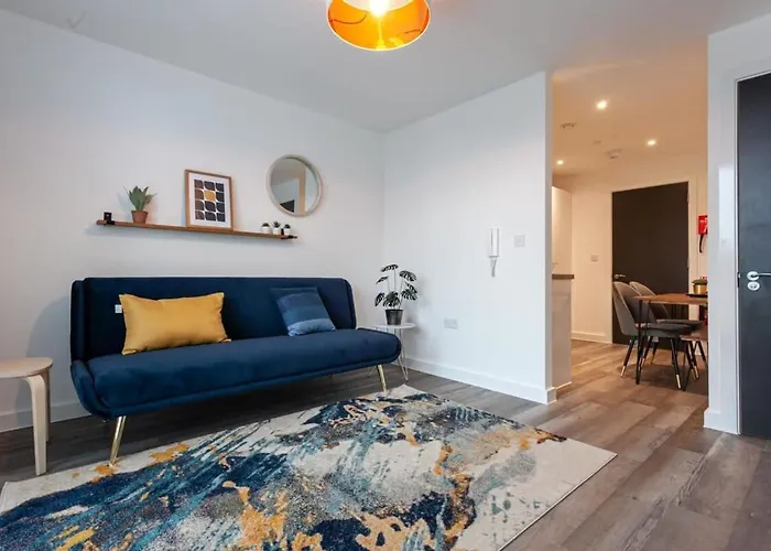 Apartmán Modern 2 Bed Flat 5min To Old Trafford Stadium Manchester