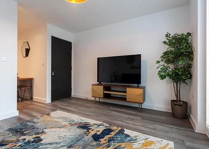 Apartmán Modern 2 Bed Flat 5min To Old Trafford Stadium