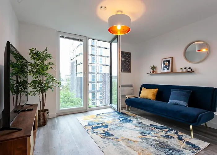 Apartmán Modern 2 Bed Flat 5min To Old Trafford Stadium Manchester