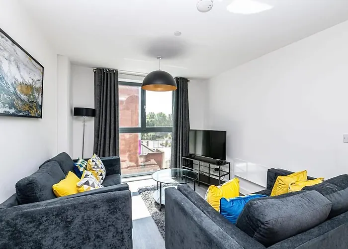 Daire Stylish 2 Bedroom By Old Trafford *