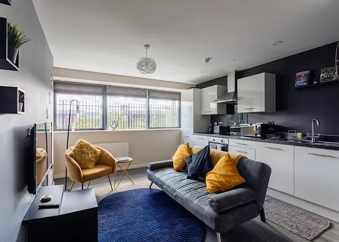Appartement Bright 1 Bedroom Flat In Salford With Parking Available Manchester