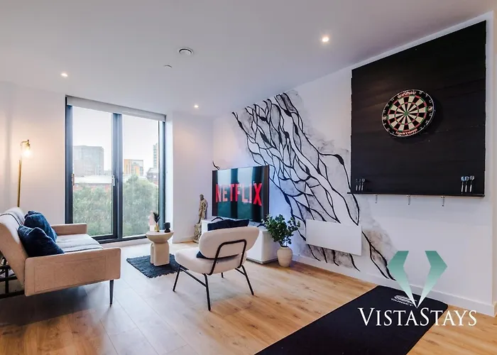 아파트 Modern 2 Bedroom By Vista Short Lets & Serviced With Free Wifi & Dart Board