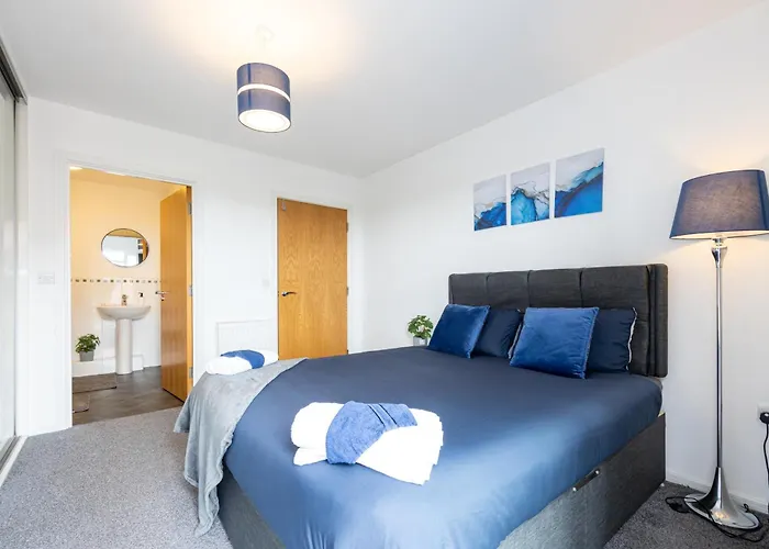 Apartmán Manchester, Etihad Stadium View , Coop Live, Modern 2 Bed Apartment, *