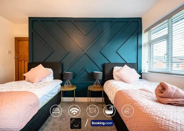 아파트 Cosy 3-bed House L Garden L Free Parking L Stretford L Sleeps 7 L Book Today With The Cosy Corner Nationwide