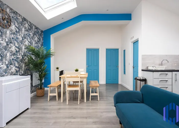 بيت للعطل Santorini Blues By Cefas - Free Parking - - Near Airport *