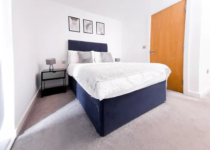 Apartment Luxury 2-Bed Apartment In Salford Quays 10 Min To Manchester & Mediacity