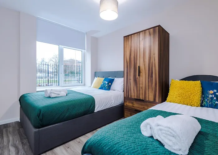 Apartamento Modern Comfort - 1 Bedroom - Free Parking, Transit Links, Close To Stadiums *