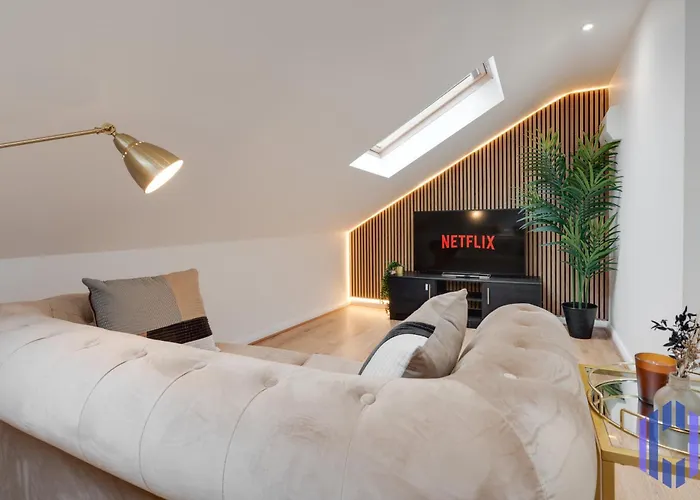 Apartament Scandi Loft Style - Sleeps 6 - Near Airport Manchester