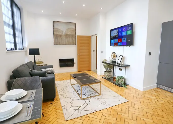 아파트 Beautiful Newly Built Flat - Walk To Centre - Pass The Keys *