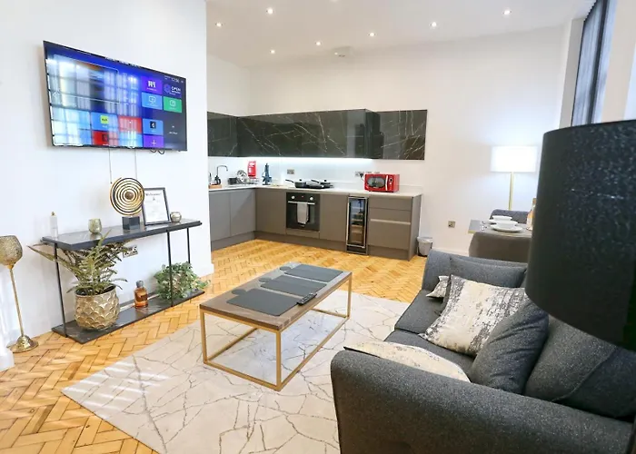 아파트 Beautiful Newly Built Flat - Walk To Centre - Pass The Keys