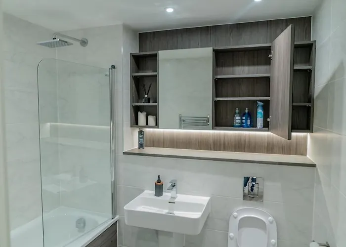 Luxury 2 Bed Penthouse With Stunning Views In Centre 아파트 맨체스터