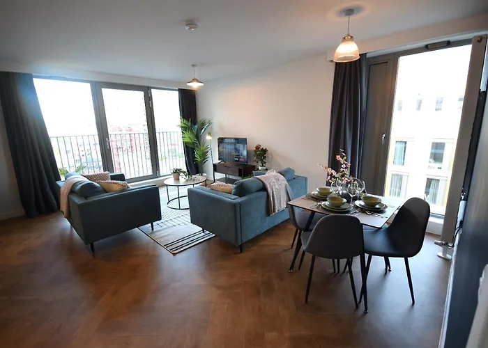 아파트 Life Top-floor 2-bed 1-bath In Ancoats
