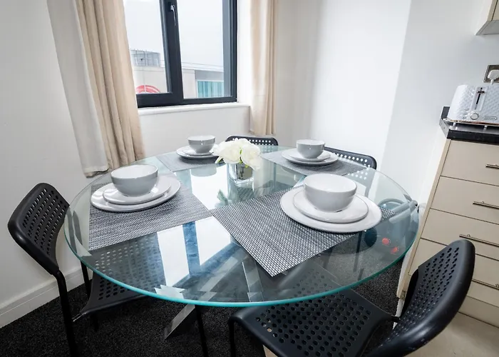Appartement Quay House - Salford - 2bdr Sleeps 7, Spacious & Quiet - Free Parking - Close To Centre, United & The Lowry Manchester