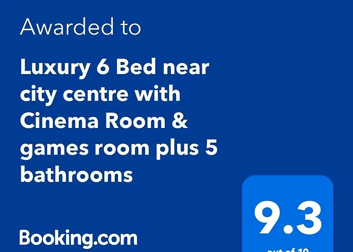 Luxury 6 Bed Near Centre With Cinema & Games 5 Bathrooms Willa *