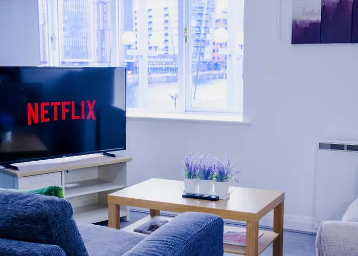 Great 2bed In Salford Quays With Water View 아파트 맨체스터