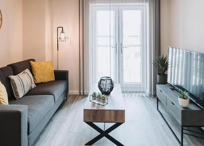 아파트 2 Bed 2 Bath Close To Ctre Sleeps 5 -free Parking 맨체스터