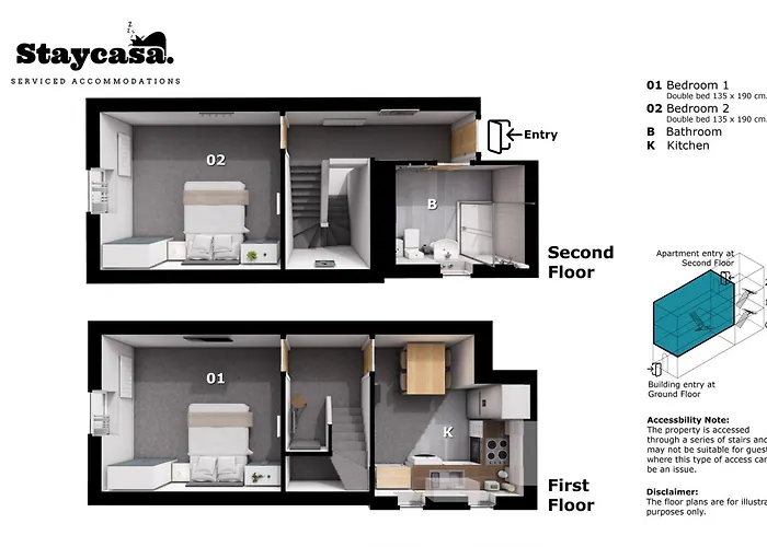 Casa Cove 2f Flat Free Parking - 5min To Hospital Apartament