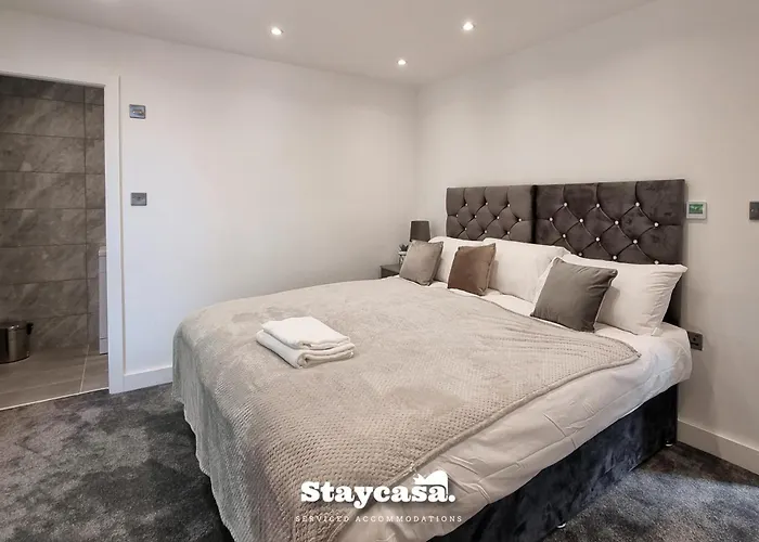 בית נופש Harmony Living Modern New Build With Parking *