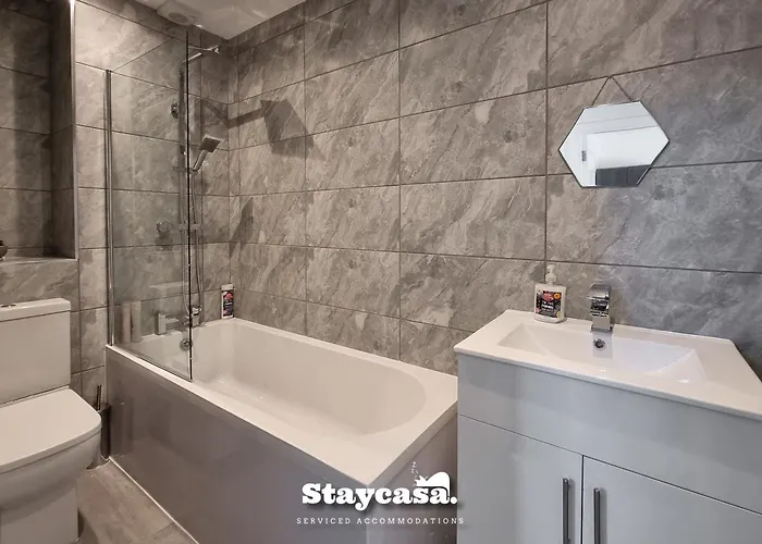 בית נופש Harmony Living Modern New Build With Parking *