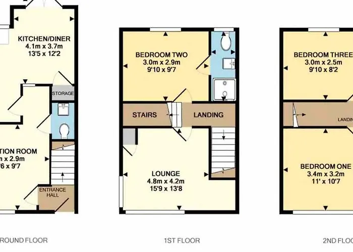 Semesterbostad Comfortable 3-storey House With Free Car Parking Manchester