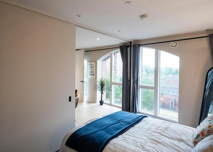 Apartment Mega5 Modern 2bedroom Luxury Deansgate-2baths, 2toilets, With Car Park *
