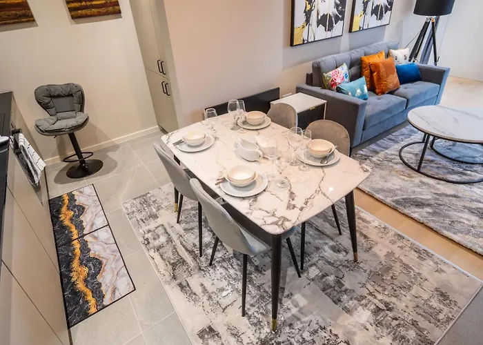 아파트 Mega5 Modern 2bedroom Luxury Deansgate-2baths, 2toilets, With Car Park 맨체스터