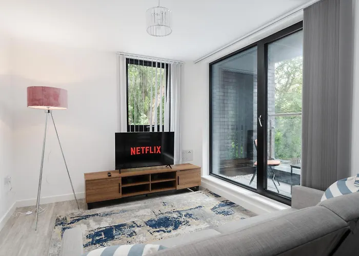 Apartmán Pristine Old Trafford & Centre 2bd 2bt - Balcony *