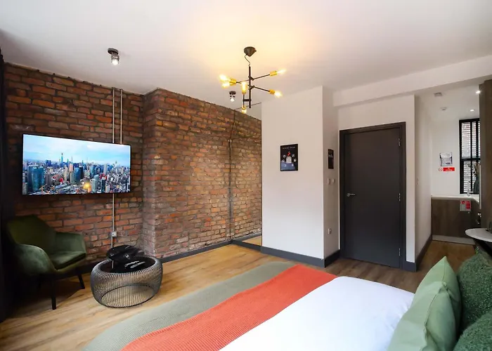 Stylish Northern Quarter Studio, Ideal For Leisure & Work Stays Apartament *