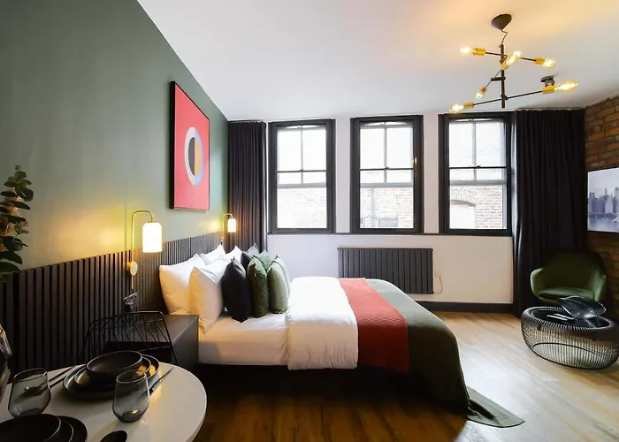Stylish Northern Quarter Studio, Ideal For Leisure & Work Stays Apartament Manchester
