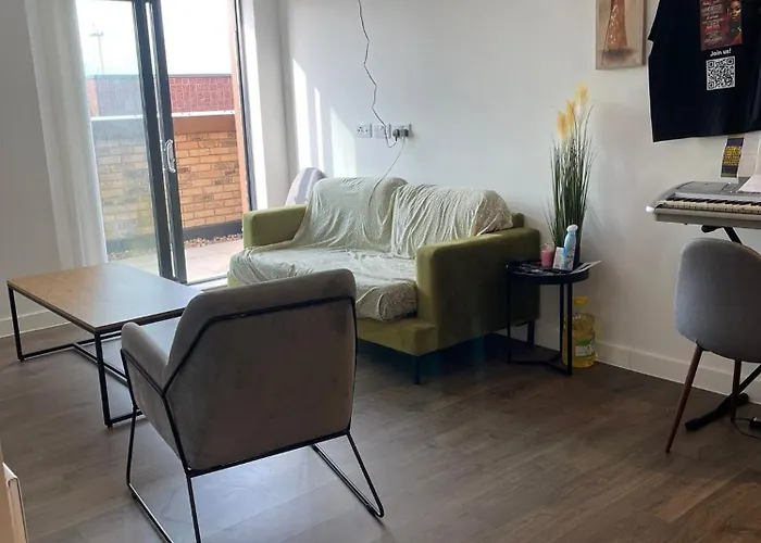 Quarto em Acomodações Particulares Private Double With Shared Amenities Near Manchester