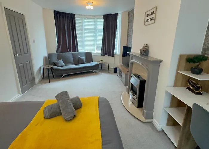 Lejlighed Contractor Stays, Fast Wifi, Free Parking, Work Manchester