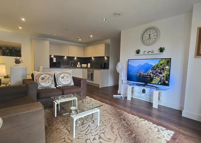 Elegant 2bd & 2ba Centre Luxury With View Apartament Manchester