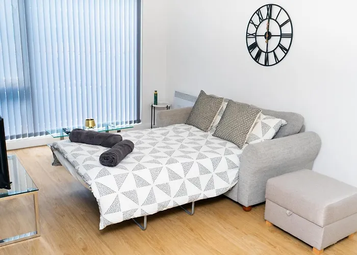 Elegant 1-bed By Victoria Stn & Ao Arena-sleeps 4 Apartament Manchester
