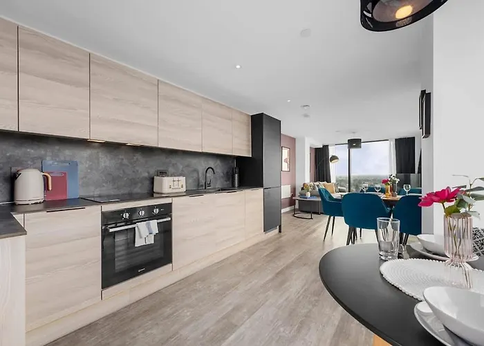 아파트 Skyline Old Trafford Flat By Superhost *