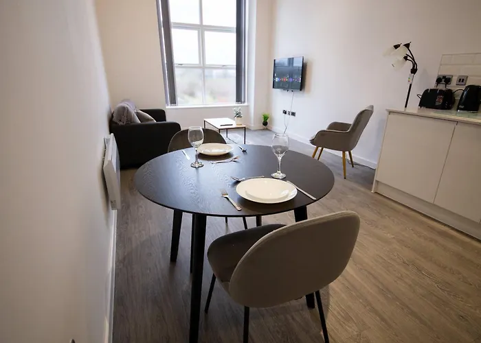 Apartman Lovely 1 Bed Close To Etihad Manchester
