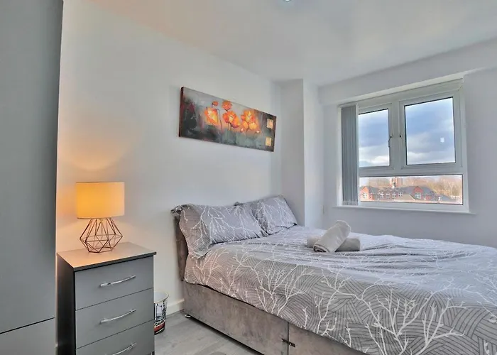 View - Free Parking - Sleeps 6 - Near Centre - By Nmb Apartmán Manchester