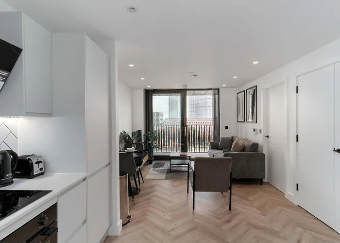 Apartament Fabulous 1bed Flat In W Balcony Manchester
