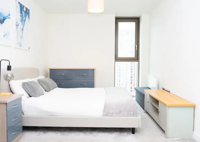 Apartmán Luxe In M1 With Pool, Gym & Manchester