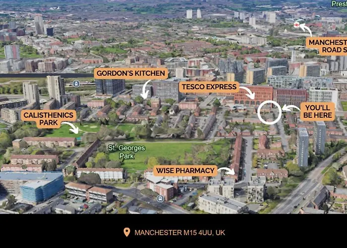 Modern Spacious Sleeps 5 Free High-speed Wi-fi * Manchester