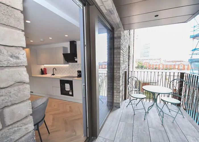 Apartament Modern 2 Bed Flat In W Balcony Manchester