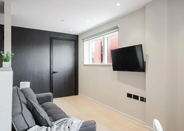 2 Bed Modern Flat, Castlefield, Citycentre, Parking, Self-checkin, Sleeps 4, Balcony, Wifi, Views Apartmán Manchester