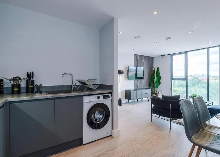 Luxury 1br Self Check-in 10mins To Centre 맨체스터