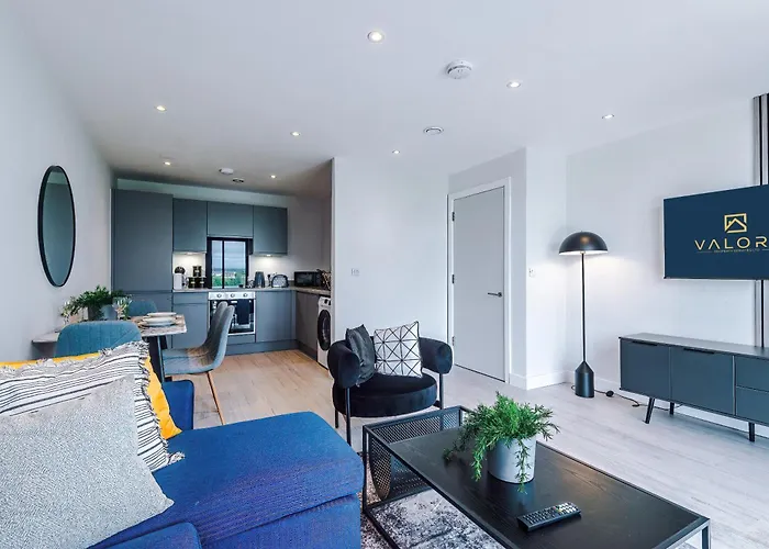 Daire Luxury 1br Self Check-in 10mins To Centre Manchester