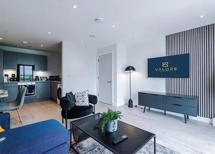 Luxury 1br Self Check-in 10mins To Centre Daire Manchester