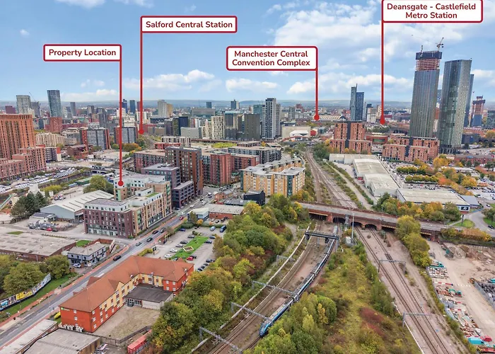 Apartamento Modern 2br Urban Nest In Salford, For 4