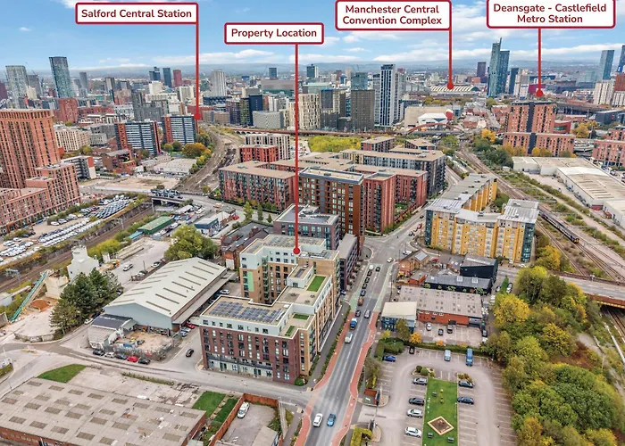 Modern 2br Urban Nest In Salford, For 4 *