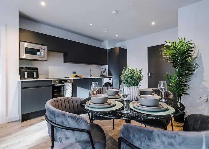 Centre, Luxury Apartment, Gym Daire Manchester