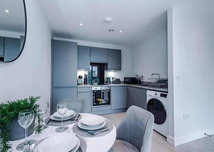 Apartmán Stylish 1-bed Fast Wi-fi Easy Access To Manchester