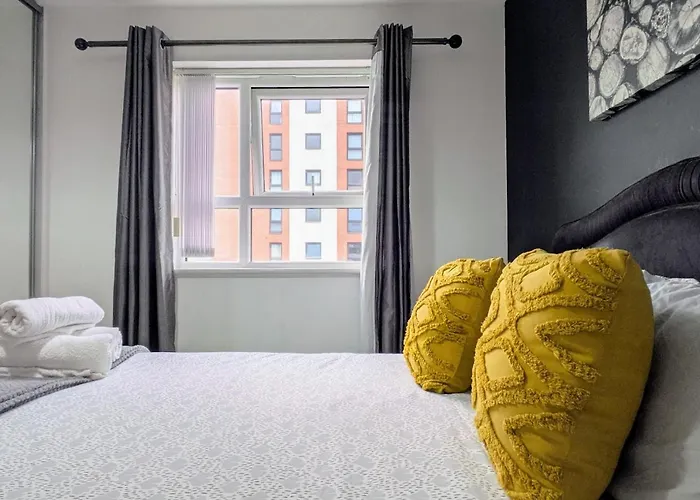 Appartement Lord Street With Free Parking & Wifi- Salford Uni, Victoria Station, Ao Arena Manchester